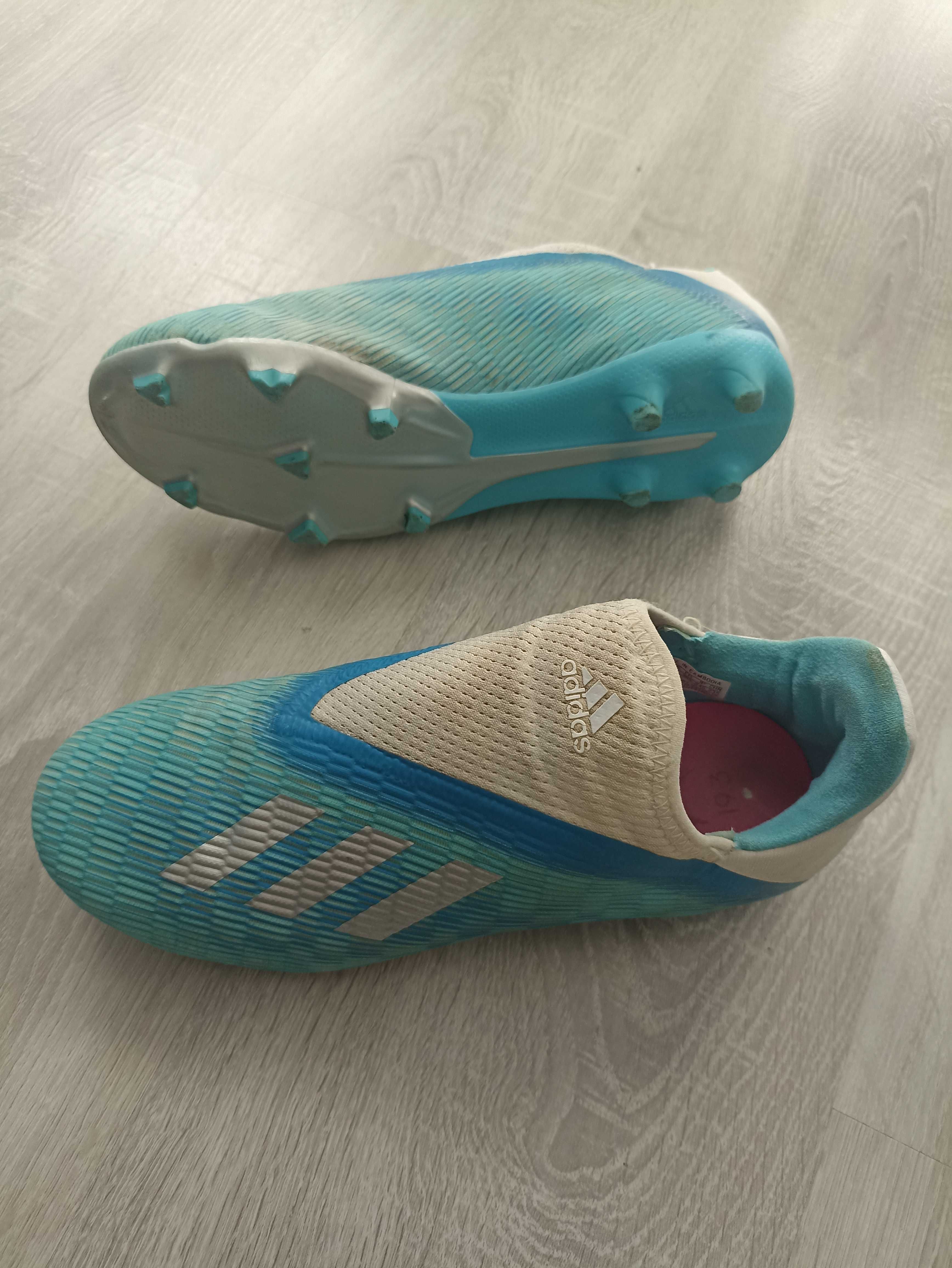Buty piłkarskie adidas
X 19.3 LL FG niebieskie EF0598, rozmiar 38 2/3