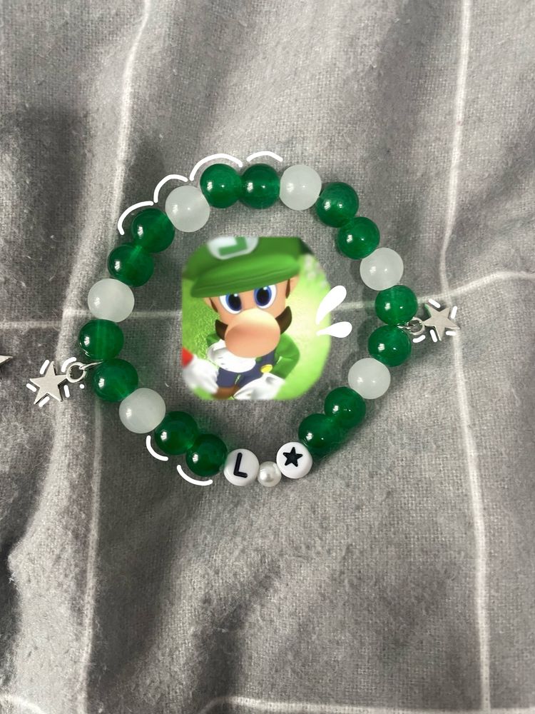 Handmade matching bransoletki Mario & Luigi