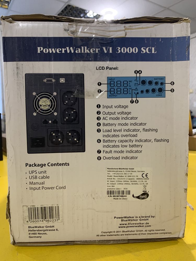 UPS PowerWalker VI 3000Ba/1800W