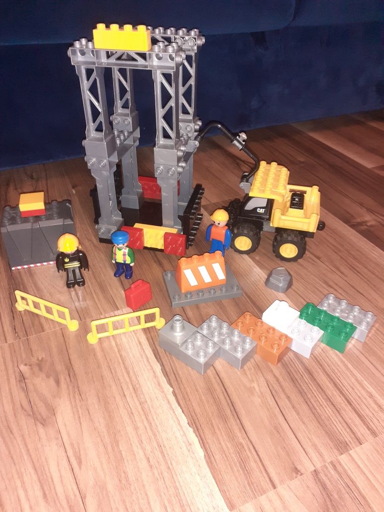Klocki Mega Blocks jak Lego Duplo plac budowy, konstrukcja stalowa plu