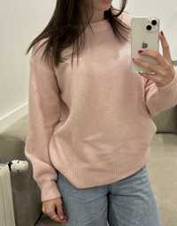 Camisola de malha cor-de-rosa Zara