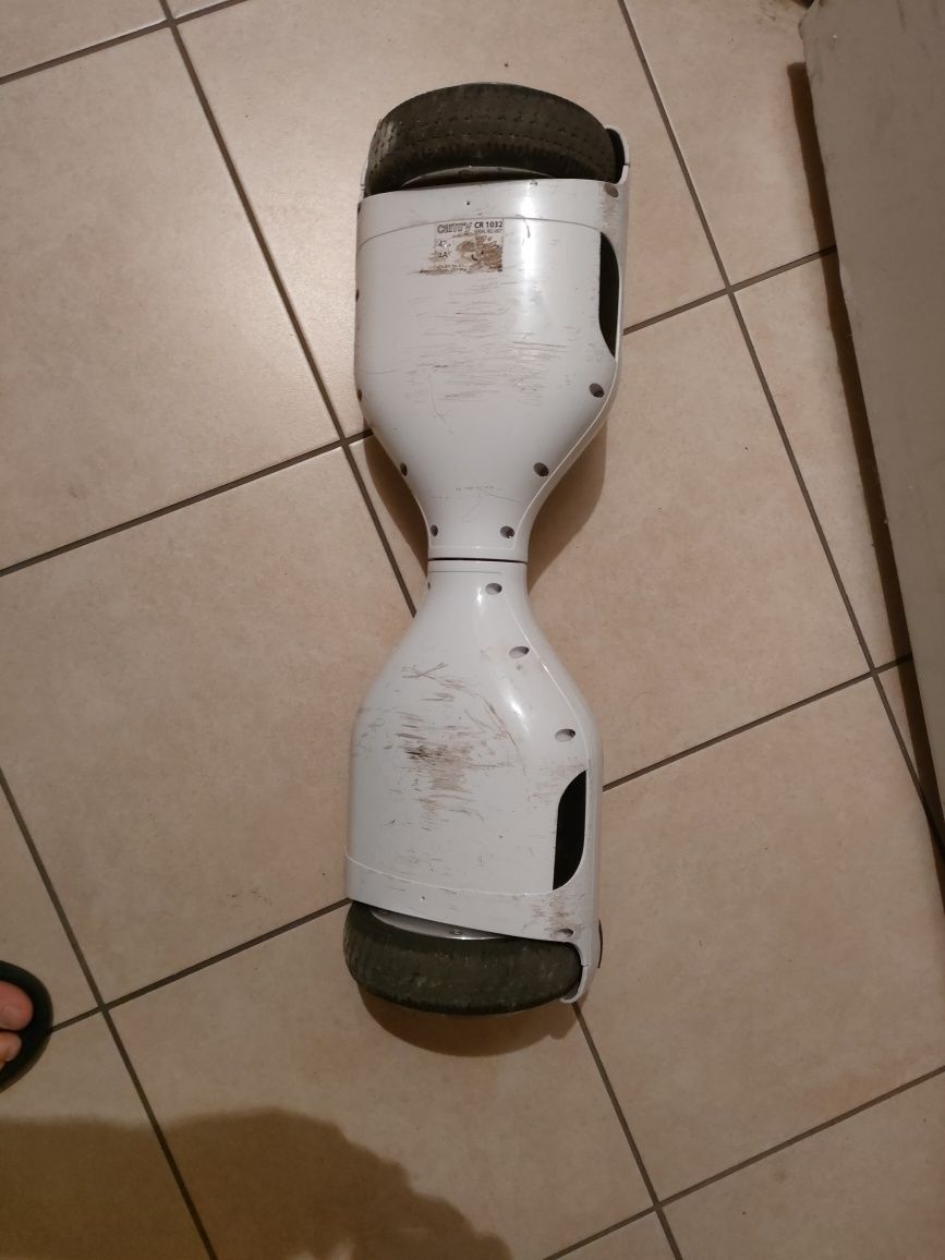 Hoverboard biały, deska (fiszka)