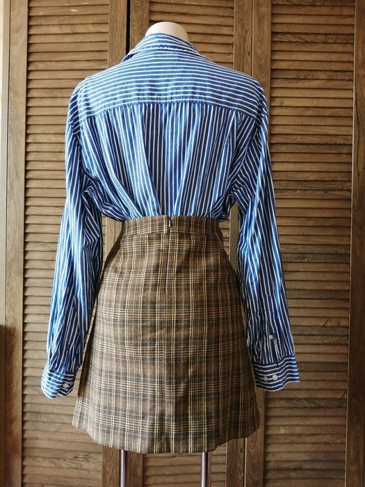 Marc Aurel шерстяна спідниця в клітинку