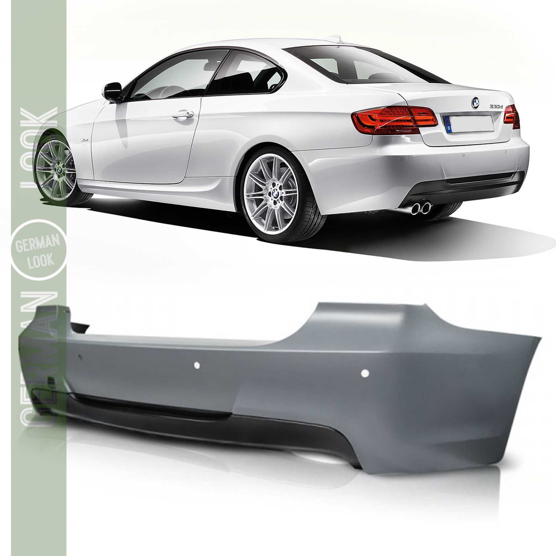 Para-choque traseiro para BMW Série 3 E92 E93 2006 a 2013 Pack M