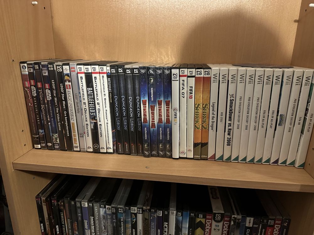 Gry na PC stan bdb różne ceny
