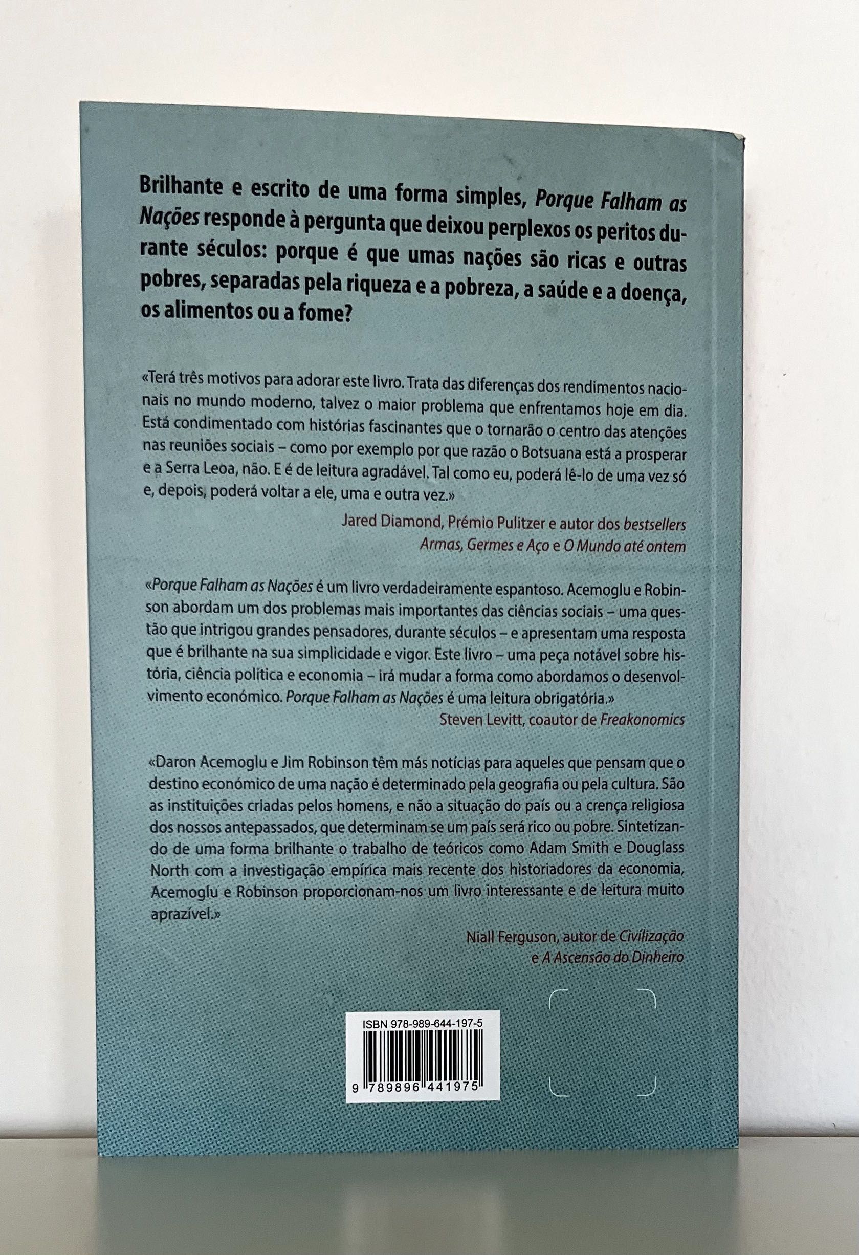 Porque Falham as Nações de Daron Acemoglu e James A. Robinson (NOVO)