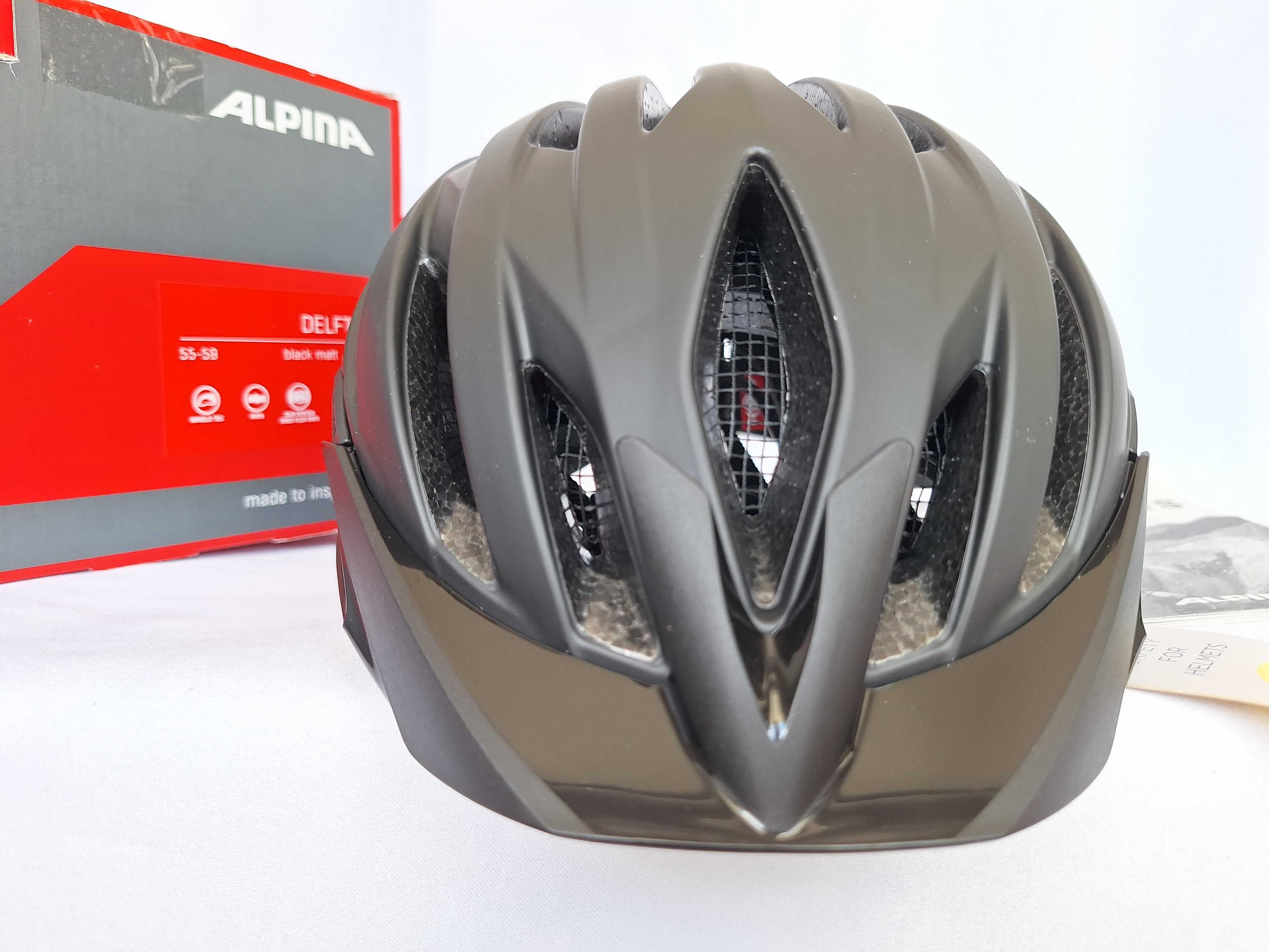 Kask rowerowy Alpina Delft Mips Black Matt M 55-59cm