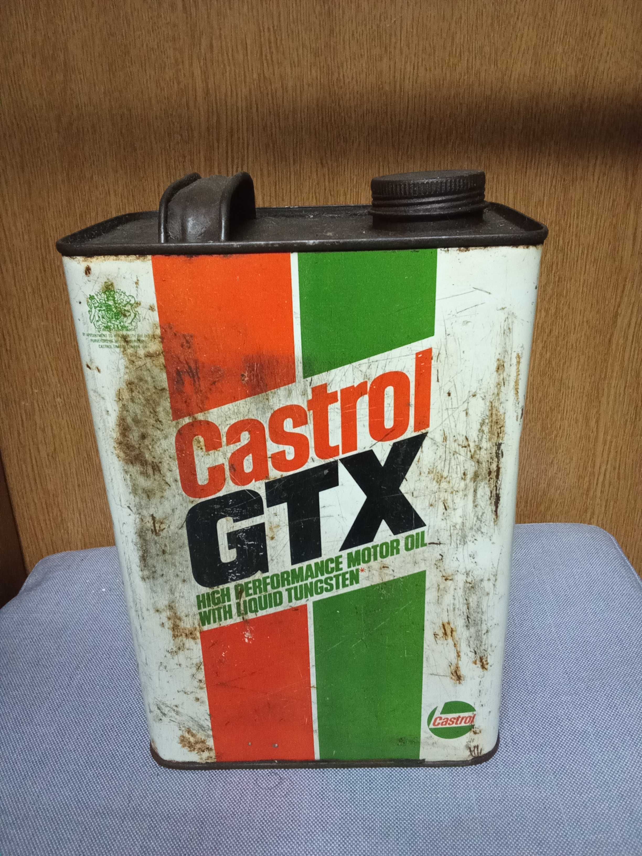 Lata de óleo Castrol Gtx vintage