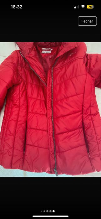 Casaco pada tempo de chuva e frio