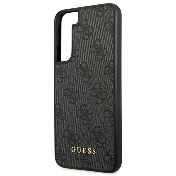 Guess GUHCS22SG4GFGR S22 S901szary/grey hard case 4G Metal Gold Logo