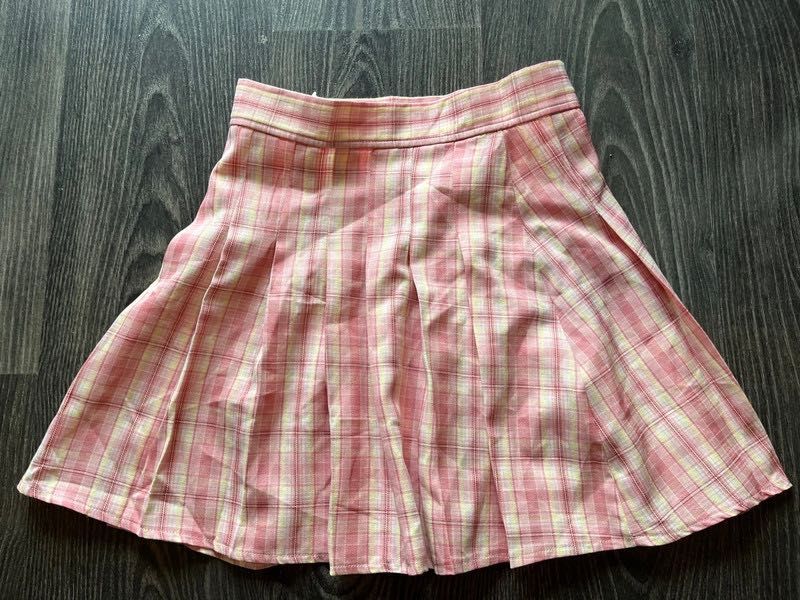 Shein plisowana spódniczka tennis skirt w kratkę