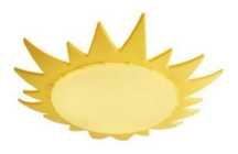 Candeeiro sol quarto criança
