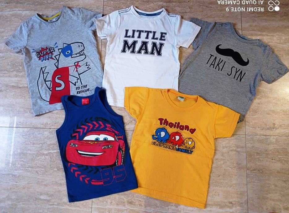 Koszulki t-shirty krótki rękaw ramiączka Disney, rozmiar 110
