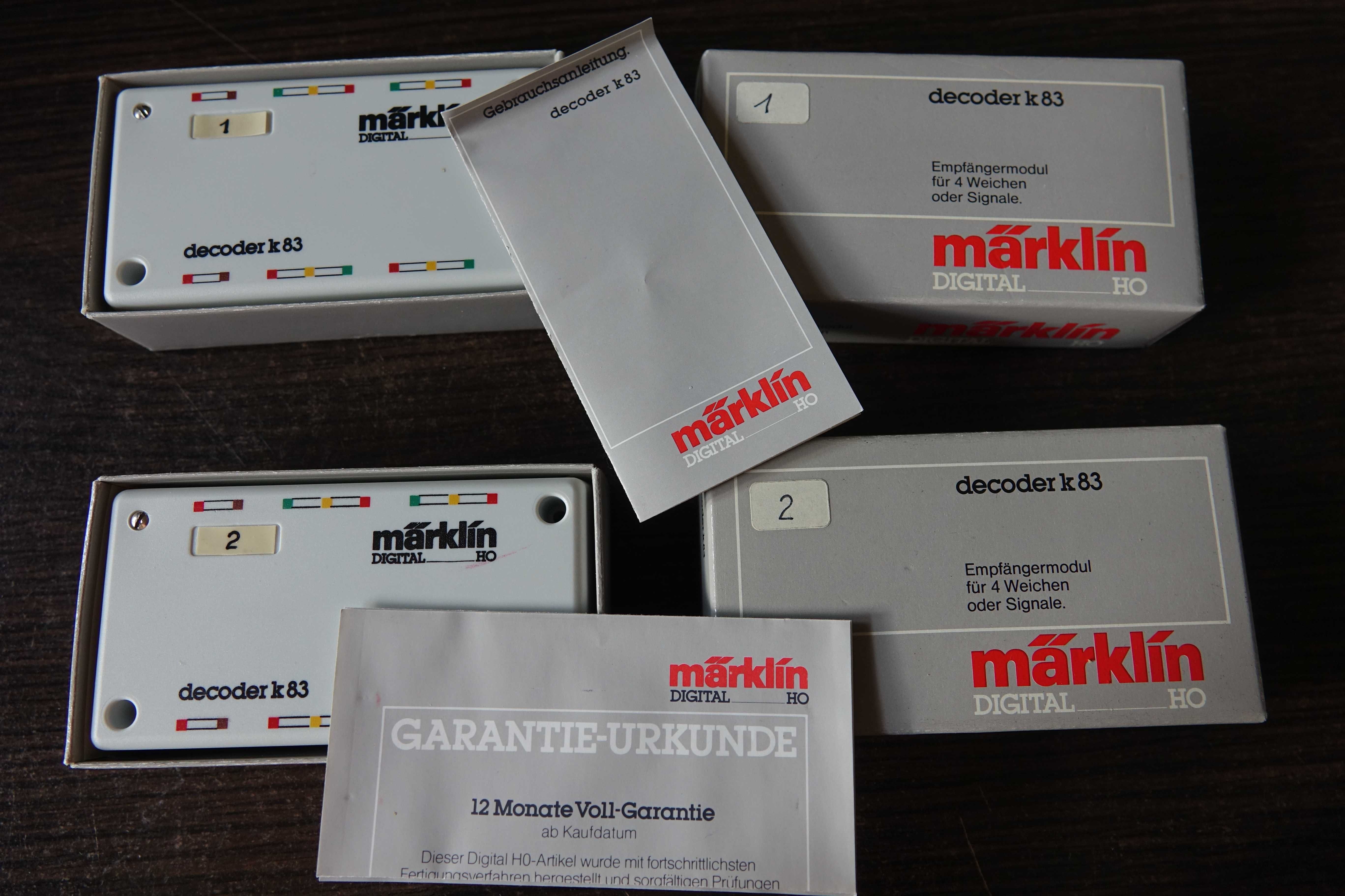 MARKLIN dekoder kolejka HO
