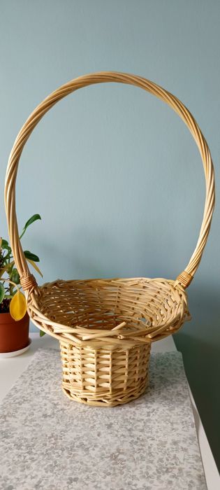 Kosz wiklinowy koszyk na prezent ozdobny ozdoba