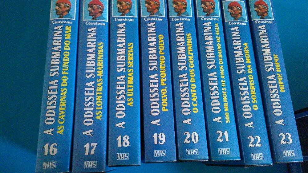 A Odisseia Submarina - Coleção c noompleta de Jacques Cousteau 36 VHS