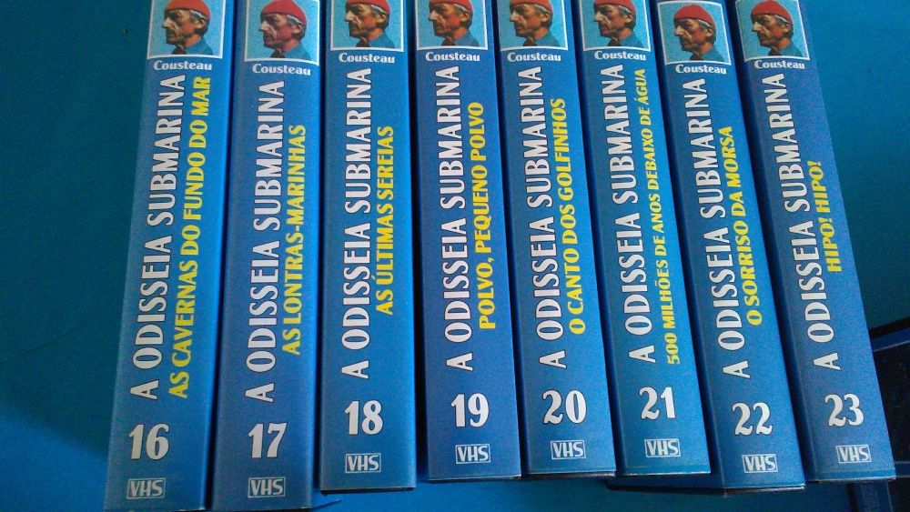 A Odisseia Submarina - Coleção c noompleta de Jacques Cousteau 36 VHS