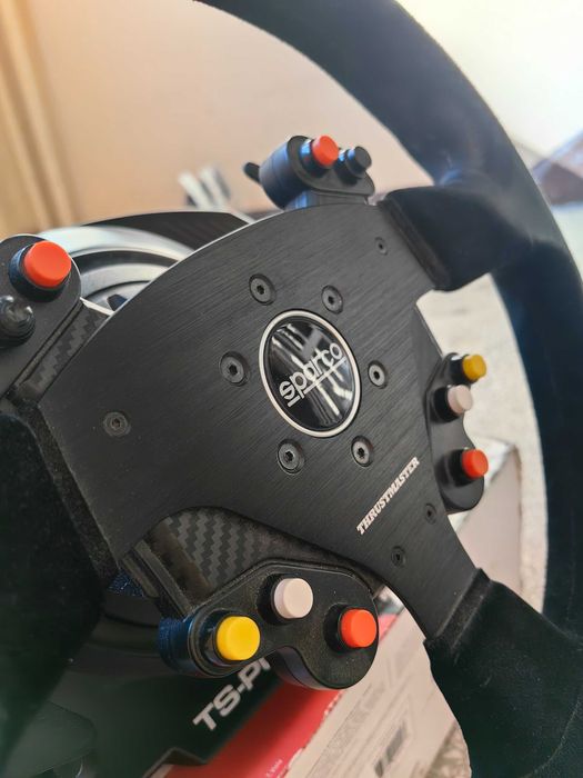 Kierownica Thrustmaster TS-PC + obręcz Sparco R383 + pedały TLCM