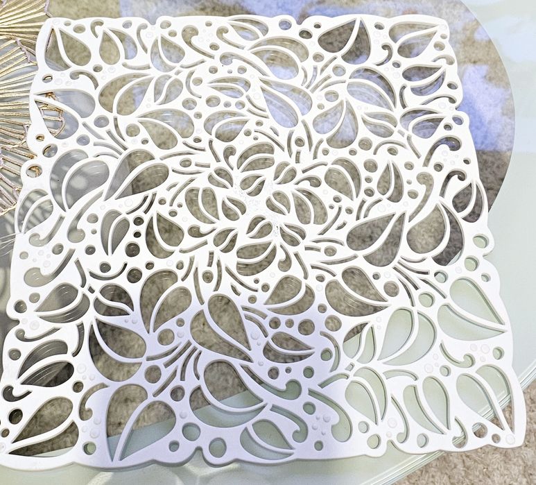 Nowa biała, podwójna, gumowa antypoślizgowa kratka do zlewu