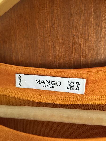 MANGO Blusa Laranja