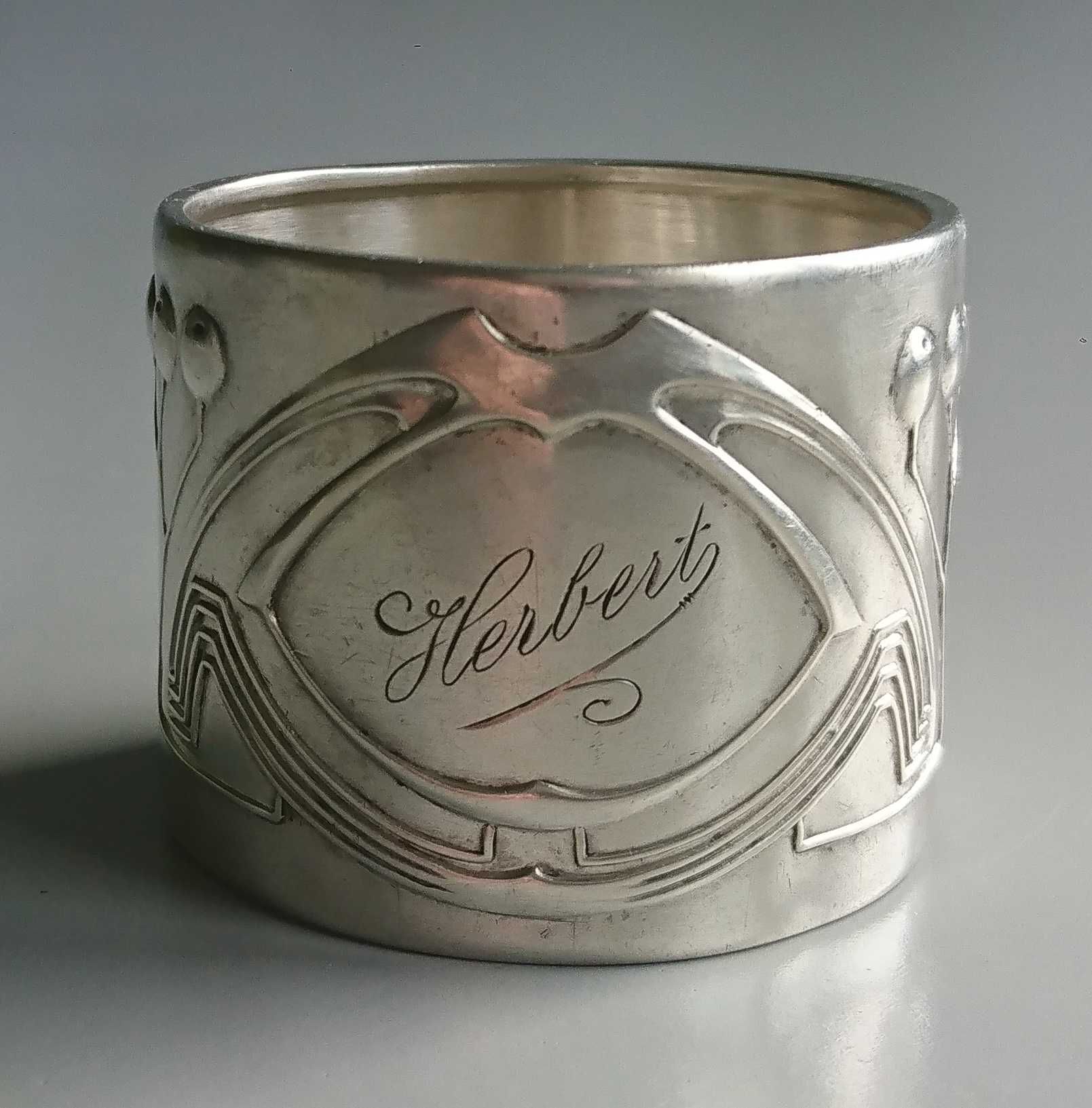 Серебряное кольцо для салфеток 800 пробы (Германия) 20,6 грамм