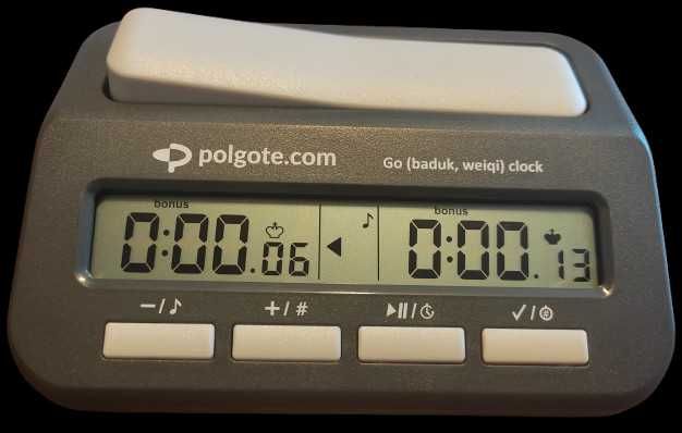 Turniejowy zegar szachowy "polgote" | 8 trybów | baterie gratis