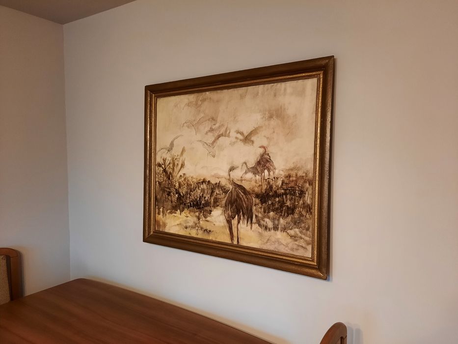 Piękny obraz olejny na płótnie J. Głuszek