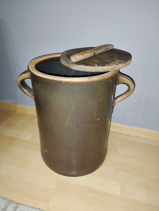 Garnek kamionkowy do kiszenia kapusty