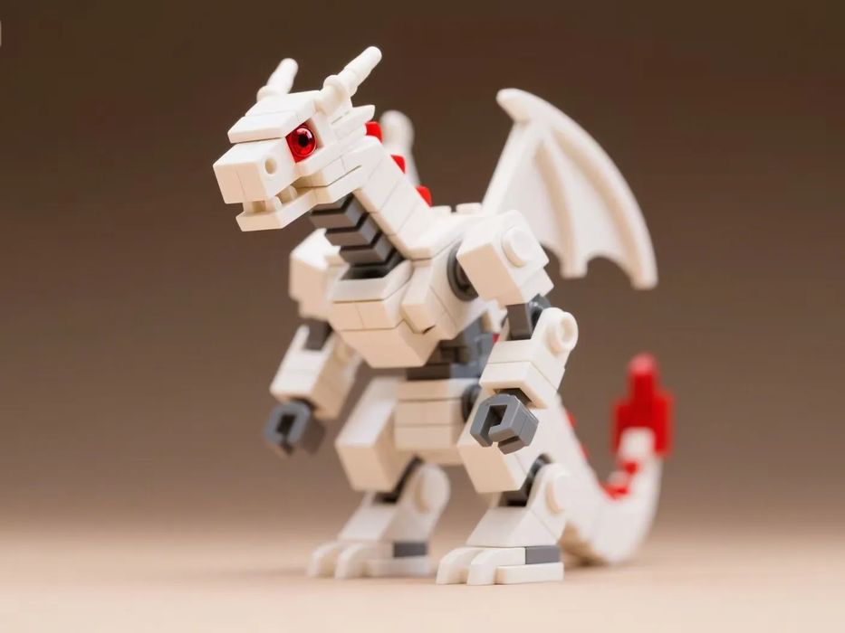 Mini Dragão Cibernético Estilo Bloco
