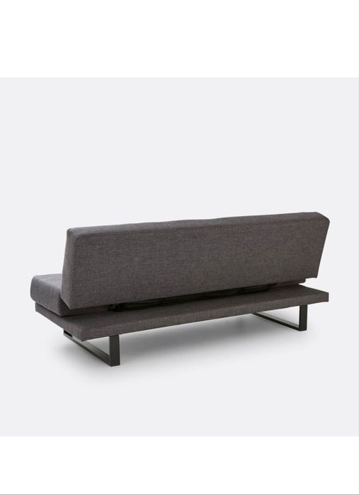 Sofa cama em tecido texturizado