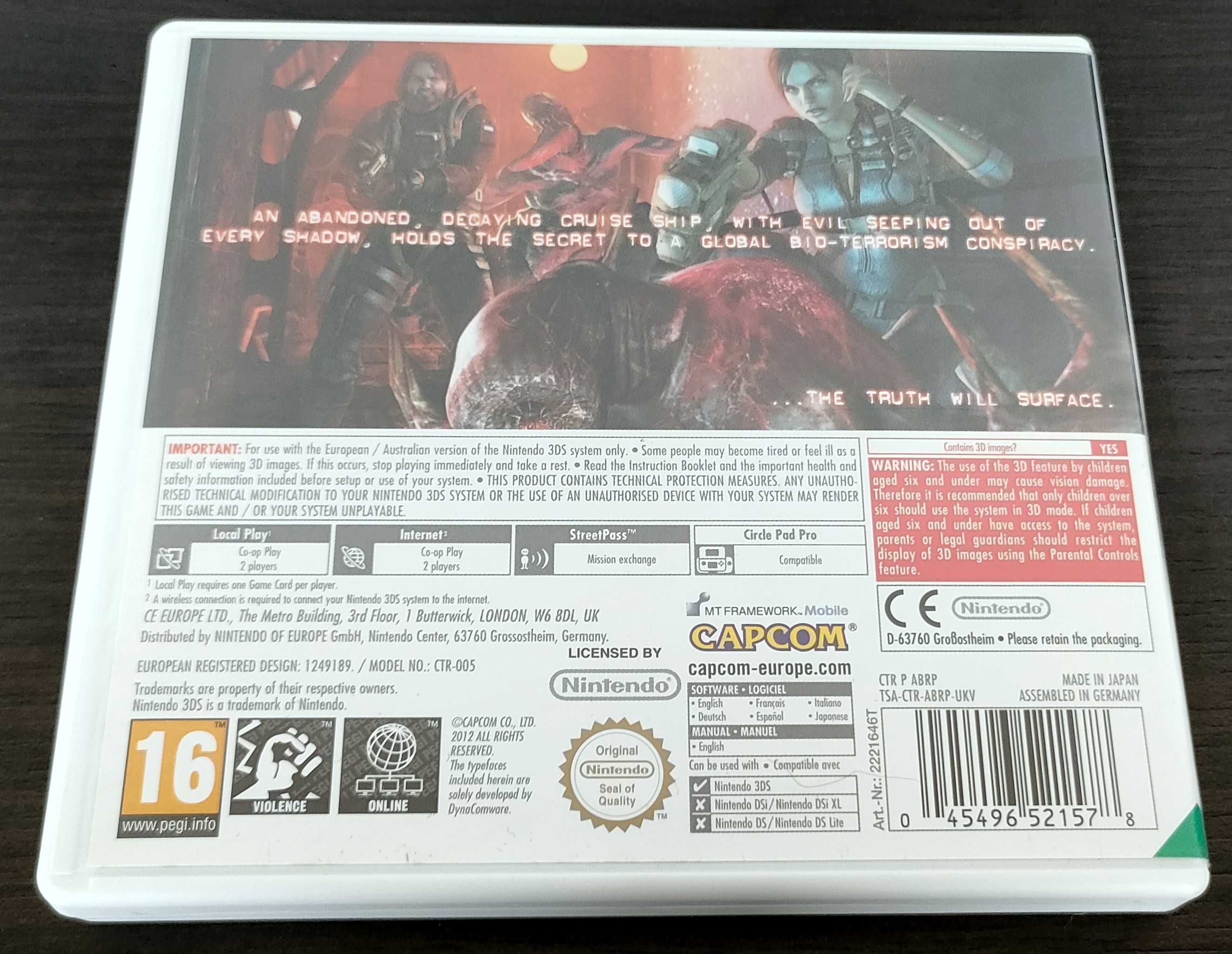 Gra Resident Evil: Revelations - N3DS - Nintendo 3DS