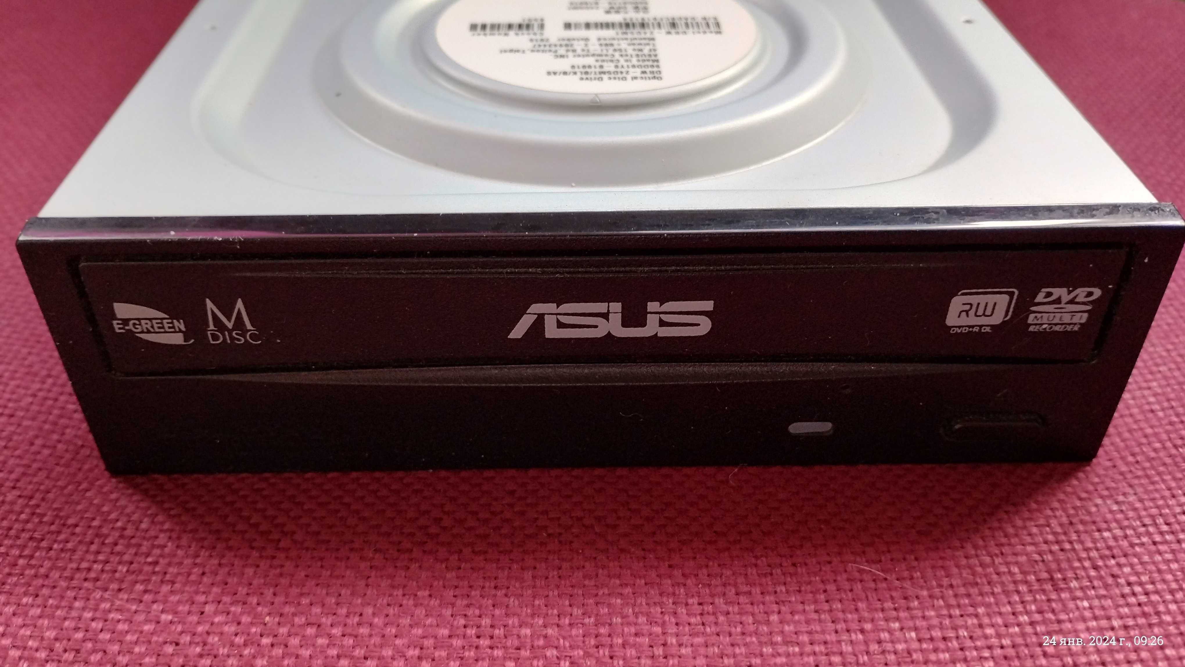 Оптический привод DVD-RW ASUS DRW-24D5MT/BLK/B/AS