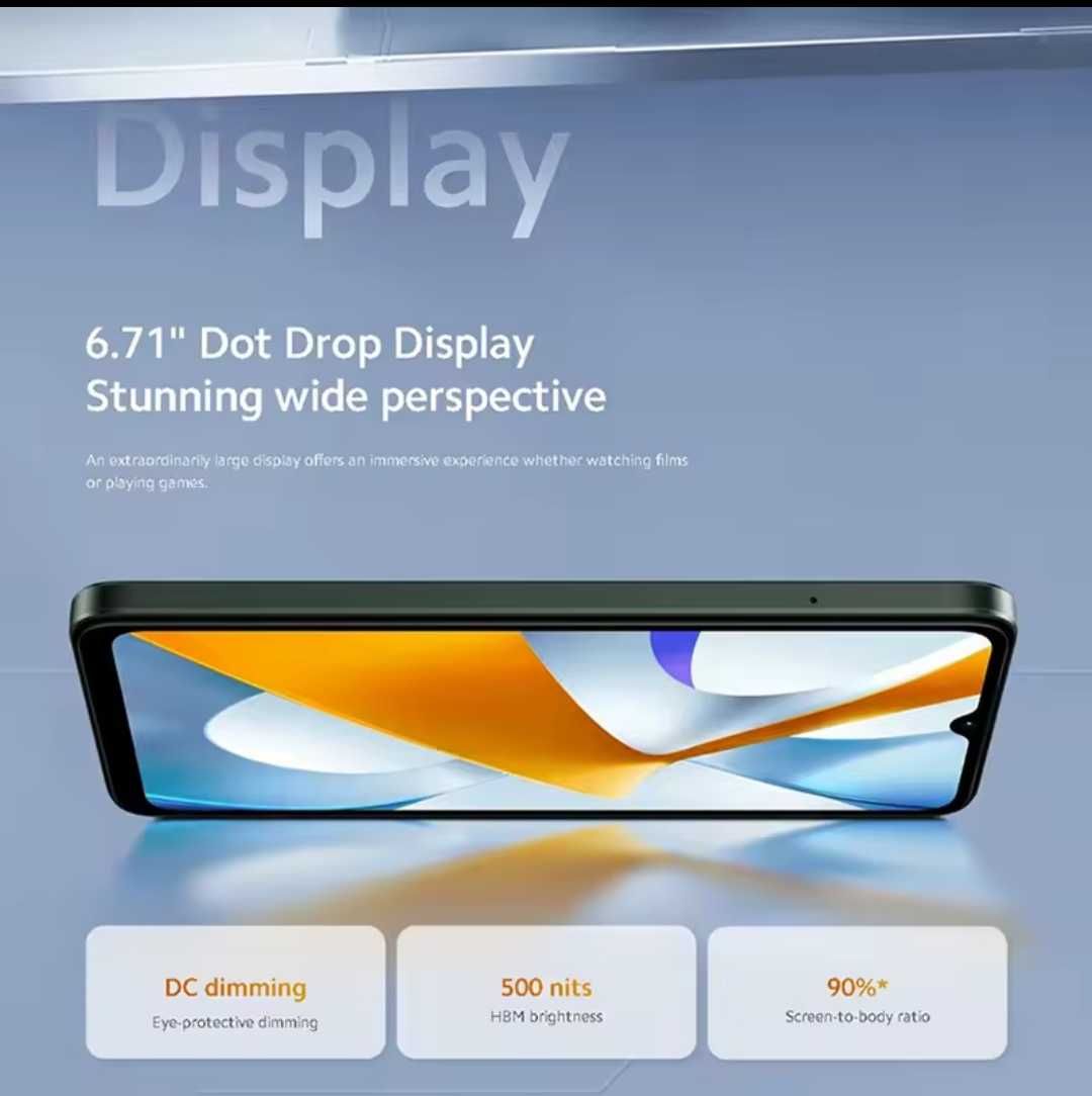 Смартфон POCO C61 3/64, екран 6.71″ 8 ядер, Android 14, 5000мАг Xiaomi