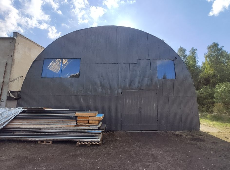 Hangar metalowy, Hala łukowa 20 m X 12 m X 5 m