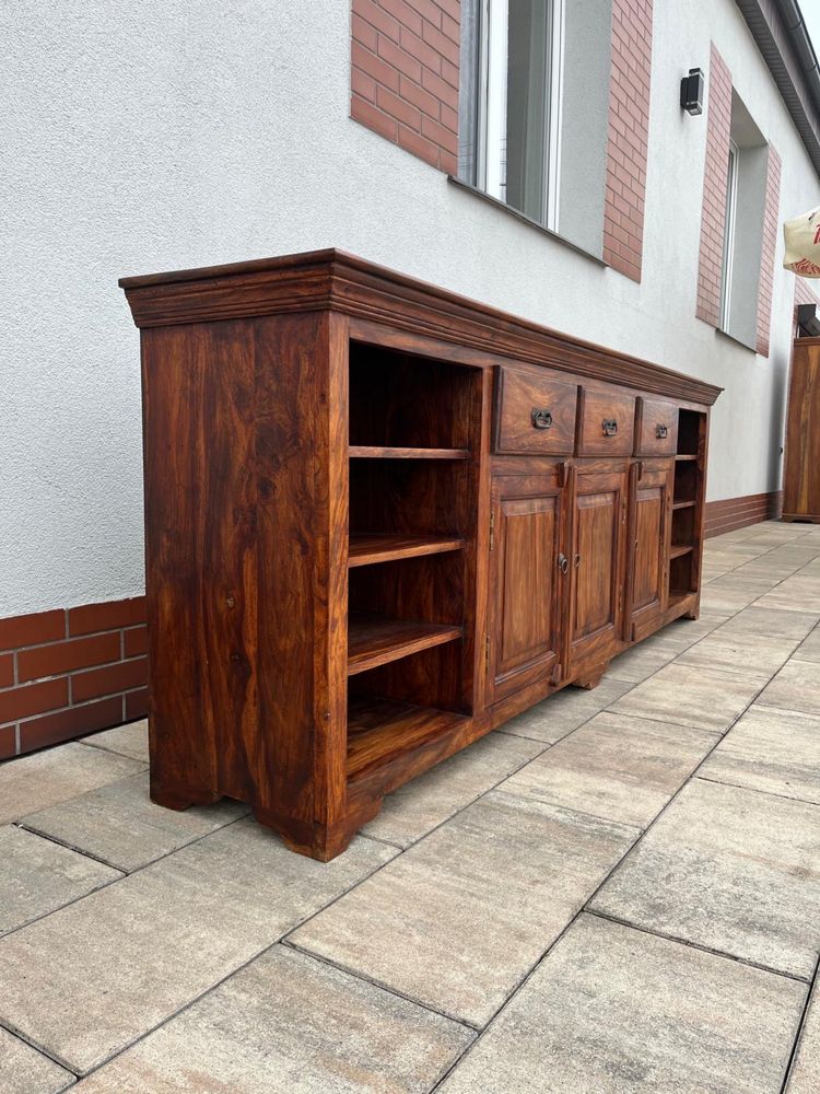Komoda kolonialna xxl palisander indyjski, lite drewno