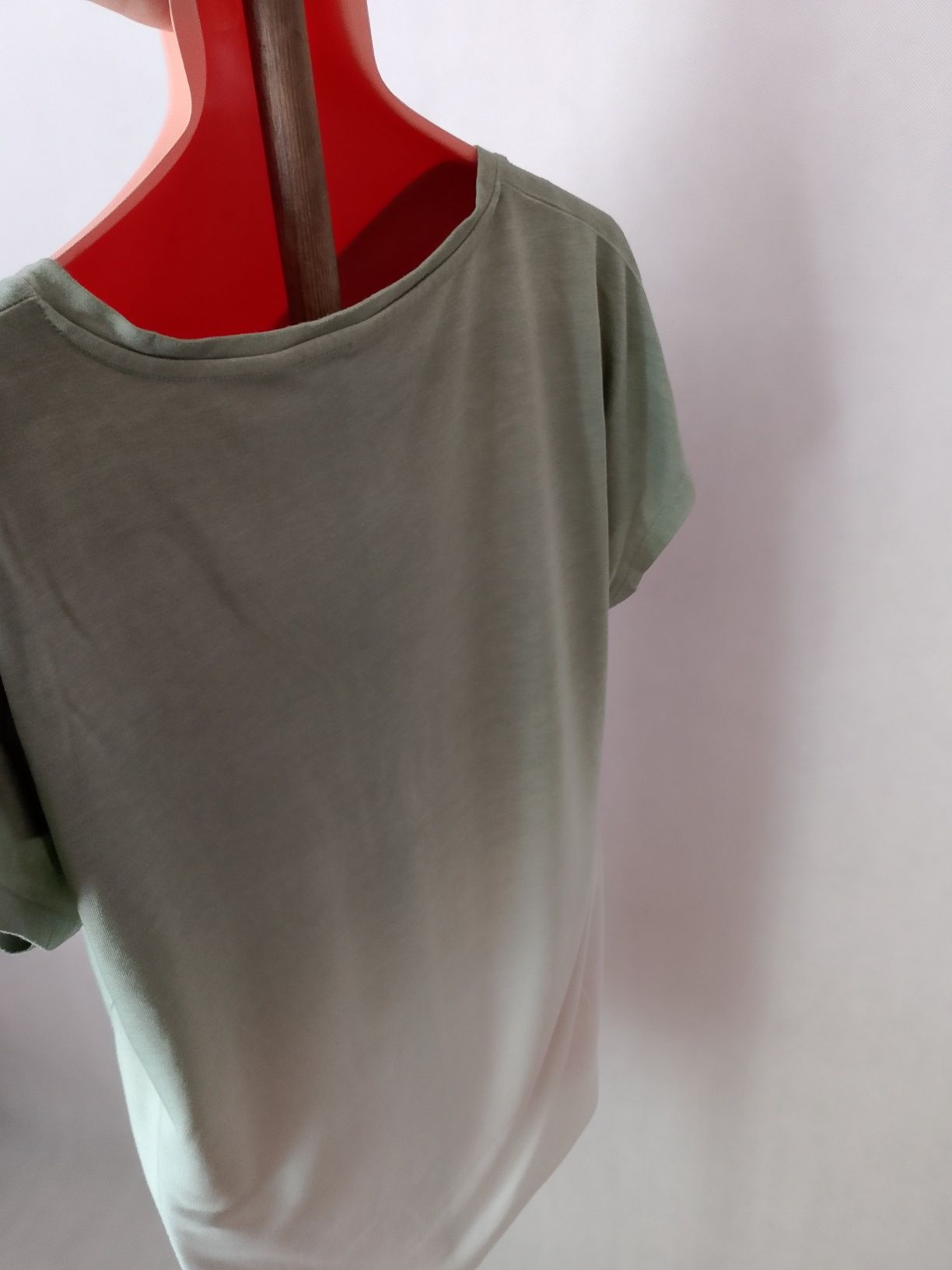 Koszulka zielono-biala M&S rozmiar L/XL