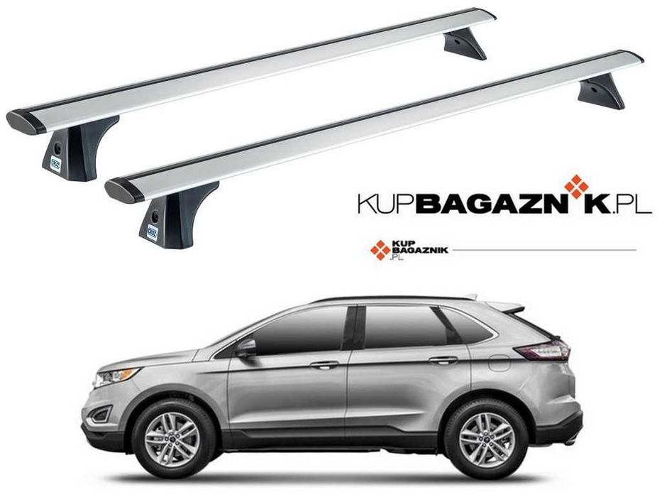 Bagażnik dachowy Ford EDGE 2015 do 2022 SUV bazowy belki bez relingów