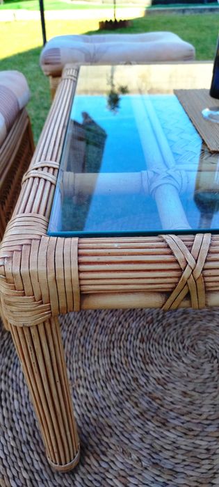 Conjunto Mesinha de estar/jardim c/ 4 bancos