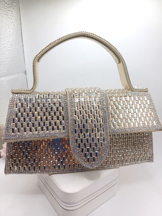 Torebka kopertówka złota