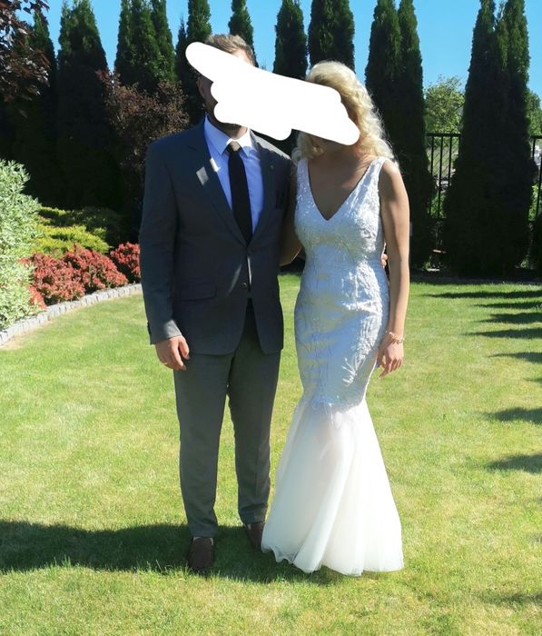 Suknia ślubna, sukienka na poprawiny, ryba, syrenka