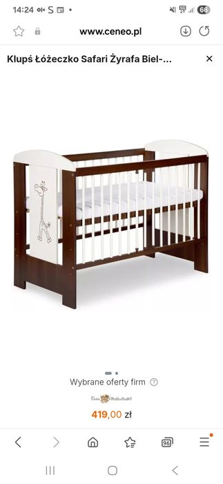 Łóżeczko niemowlęce