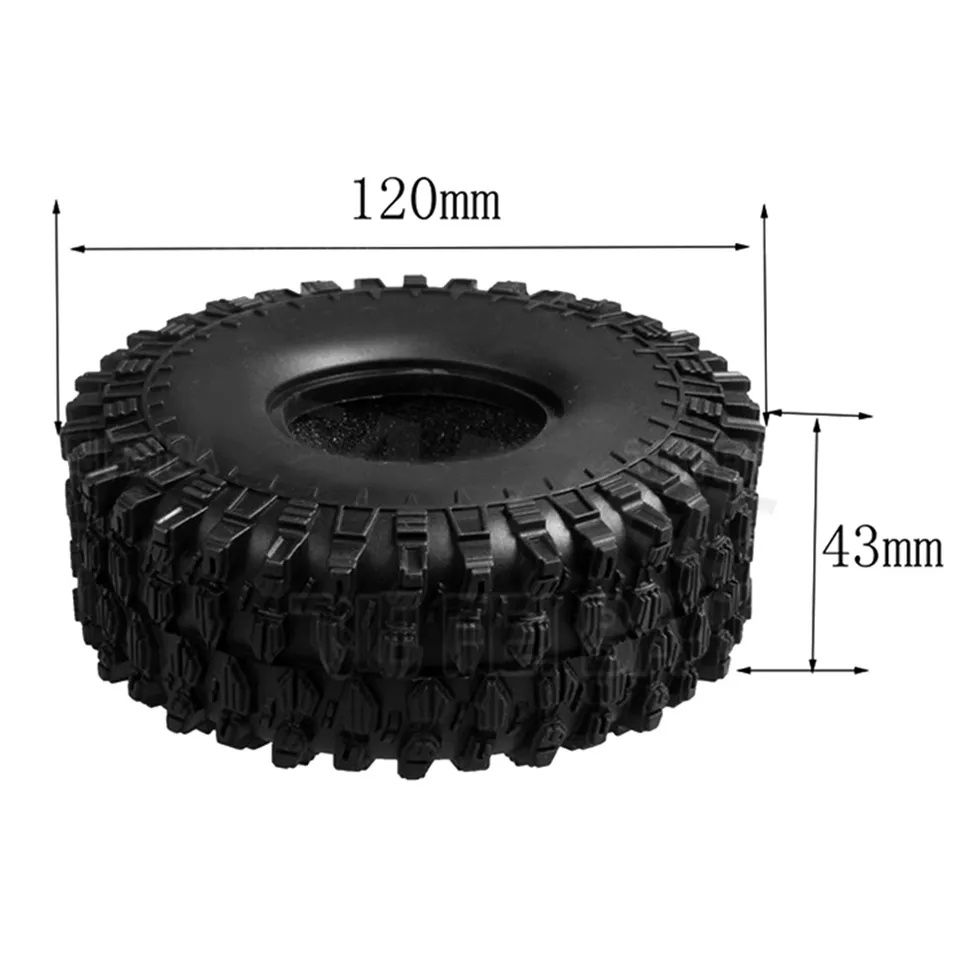 4 nowe opony 1.9" 120x43mm do modelu rc TRX SCX MST REELY AMEWI FMS HG