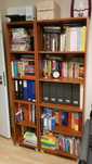 Regały 40 oraz 60 cm szer / biblioteczka 5 półkowe w kolorze teak