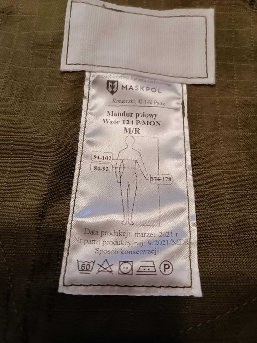Ubiór polowy wz. 124P z wkładami ochronnymi kpl. MASKPOL