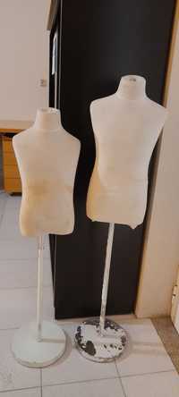 2 manequins/busto de criança e adolescente