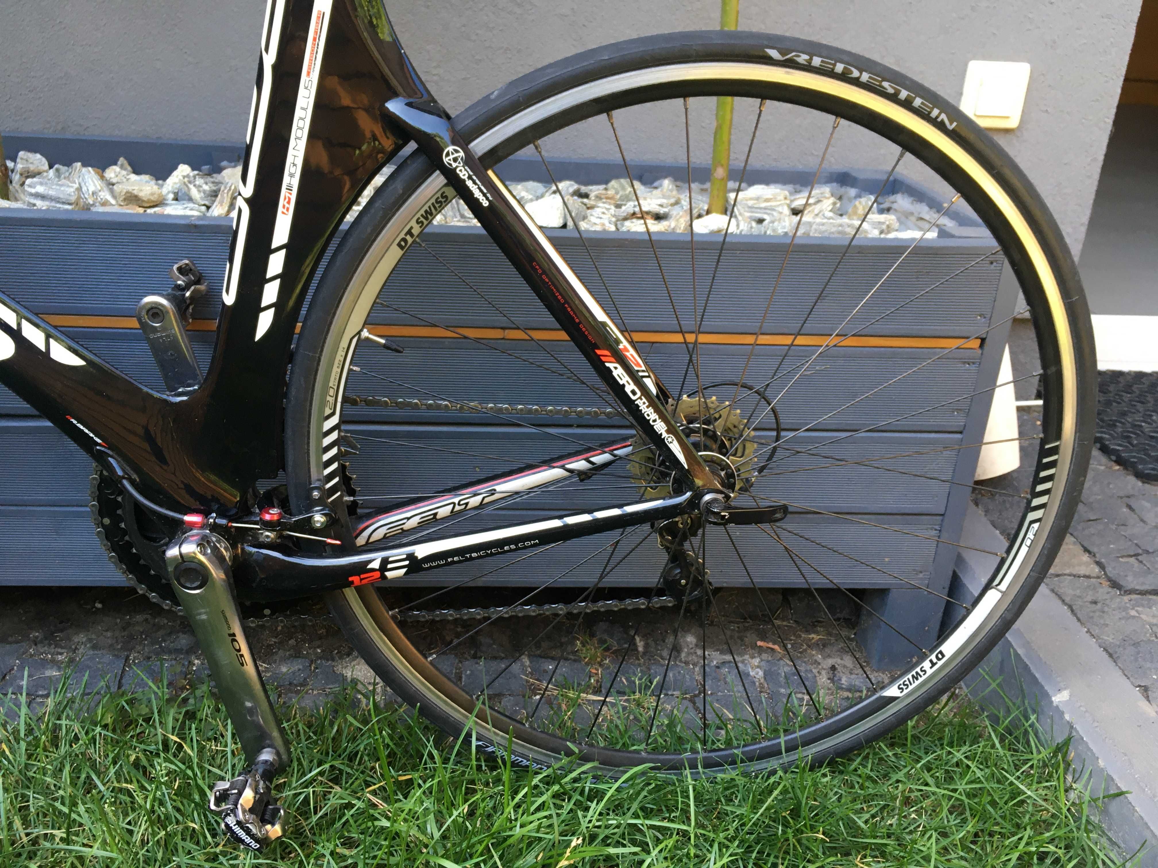 Felt B12 karbon rower szosowy triathlon gravel Ultegra dt swiss fizik.