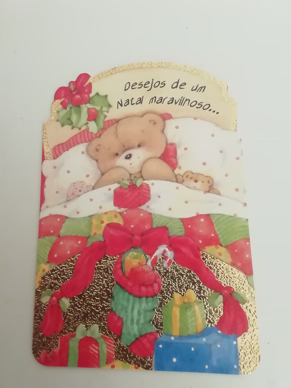 Postal de natal da marca Mecanodex