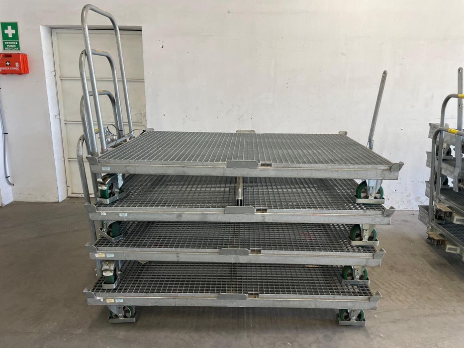 Profesjonalne wozki platformowe o duzej wytrzymalosci Cena za całość
