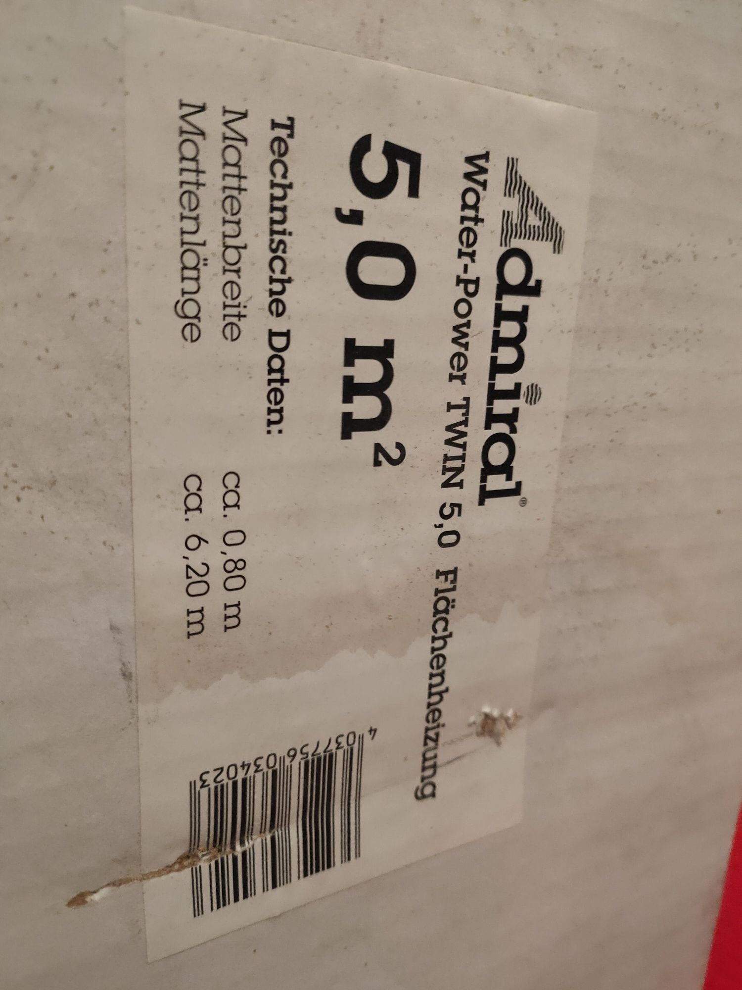 Mata do wodnego ogrzewania podłogowego 5m2