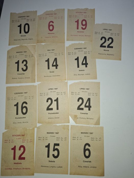 Kartki z kalendarza